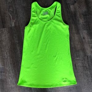 Under Armour victory tank neon green